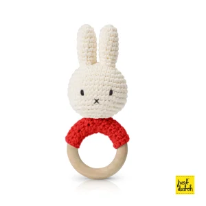 Just Dutch - Miffy anneau de dentition hochet fait main