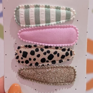 Barrettes - Léopard & Rauyres