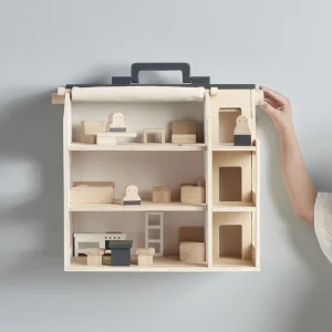 Kids Concept - Maison de poupée en bois Aiden avec meubles