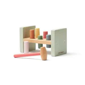 Kids Concept - Banc à marteaux avec boulons - Edvin - Pour la coordination et l'apprentissage des couleurs