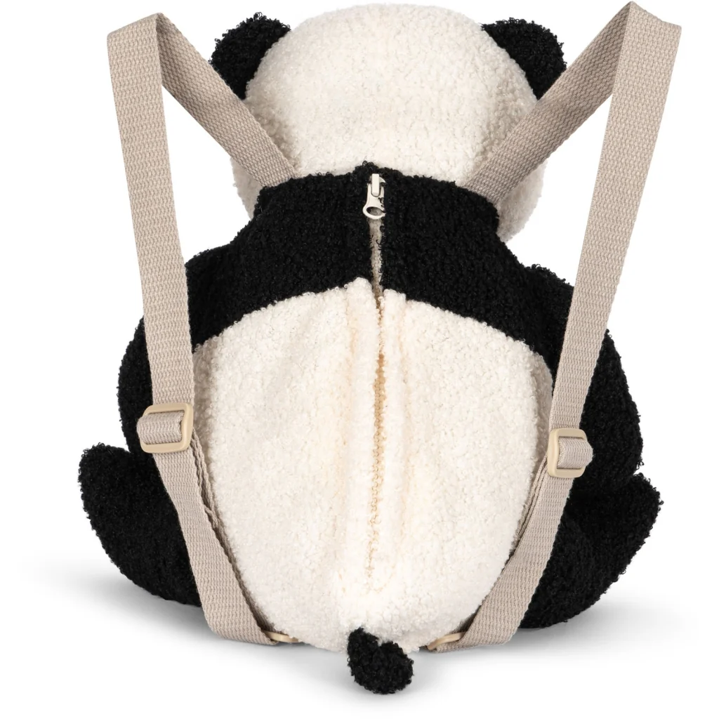 Konges Slojd - Sac à dos Toddler Teddy Panda Off White – Image 4