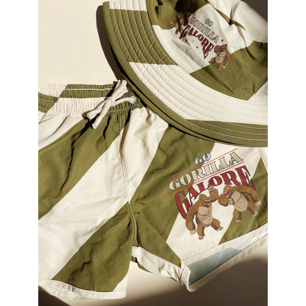 Konges Slojd - Maillot de bain - Asnou Dark Olive - Creamy White – Image 4