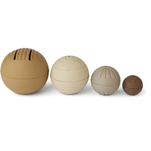 Nuuroo - Neo- Jeu de balles en silicone (lot de 4) - Mélange brun