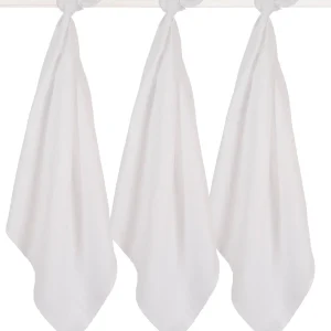 Jollein Chiffons hydrophiles (70x70cm) Blanc 3 paquets