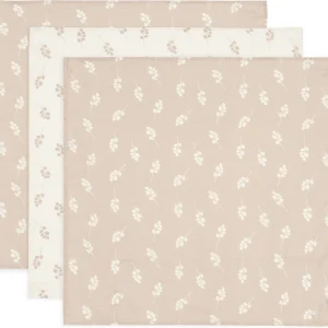 Jollein - Multi-tissu - Chiffons hydrophiles - 70x70cm - 3 pièces