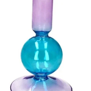 Bougeoir Néon - Violet & Bleu