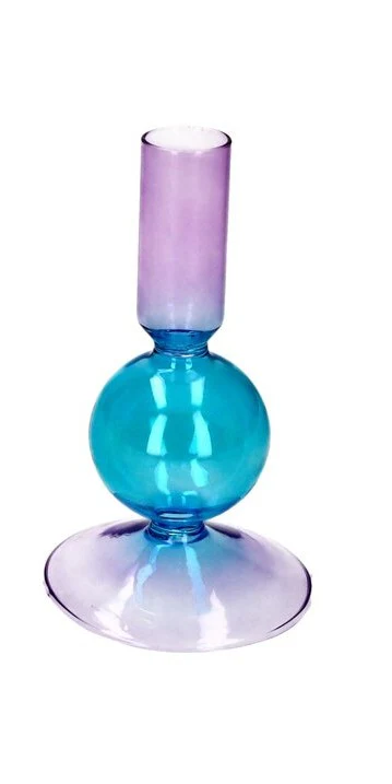 Bougeoir Néon - Violet & Bleu