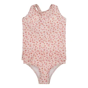 Swim Essentials - Maillot de bain fille imprimé panthère rose ancienne