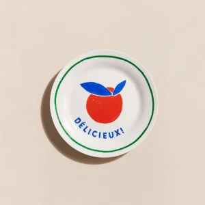 Assiette Délicieux ! en porcelaine - 19 cm