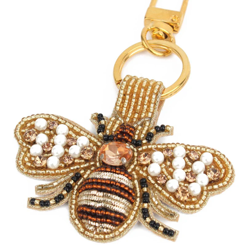 Porte-clés/pendentif de sac ABEILLE DORÉE – Image 2