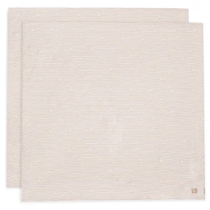 Jollein - Multidowels hydrophiles - Miffy Stripe (115x115cm) 2 packs