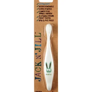 Jack N' Jill - Brosse à dents - Brosse à dents bio Bunny - Spécialement pour les enfants