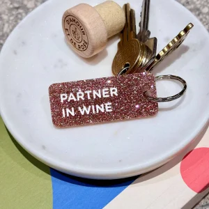 PARTNER IN WINE Porte-clés à paillettes