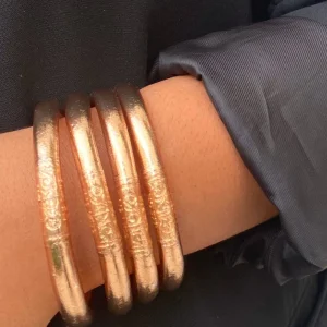 Véritable jonc bouddhiste 8 mm - champagne taille S