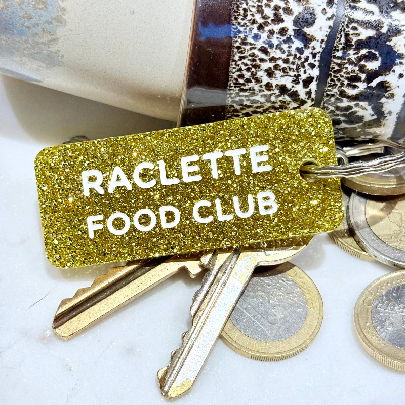 RACLETTE FOOD CLUB Porte-clés à paillettes