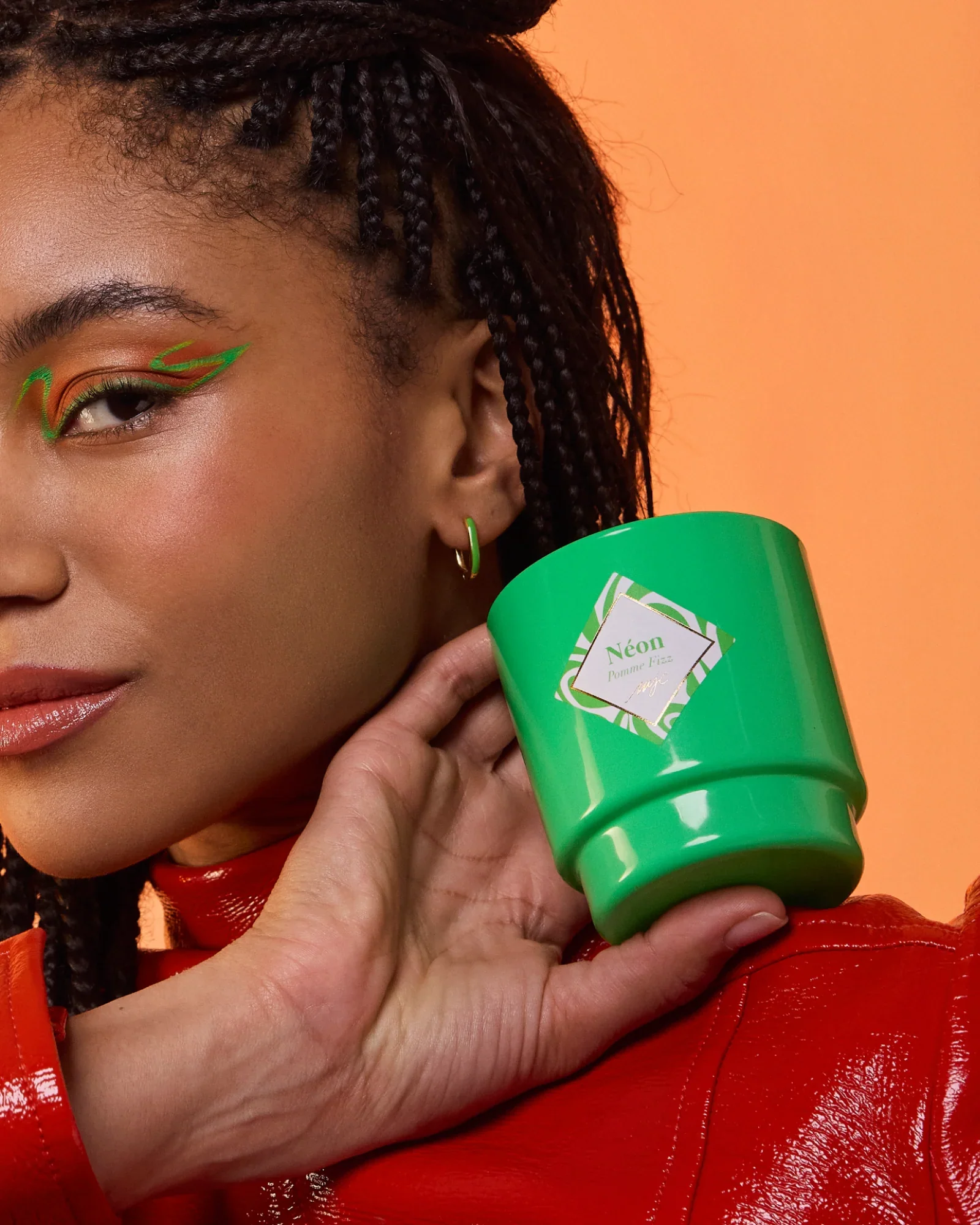 Bougie Bijou Néon Boucles d'Oreilles - Pomme Fizz – Image 4