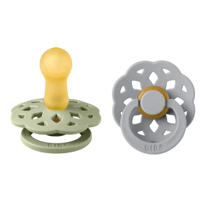 BIBS - Sucette Boheme Caoutchouc naturel (2 pièces) Sage/Cloud