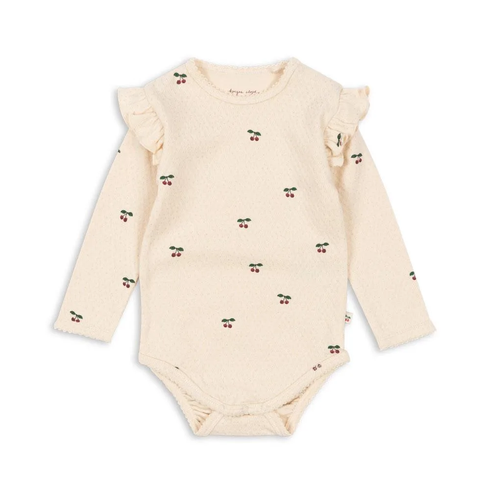 Konges Slojd - Barboteuse - Sui Frill Cherry – Image 2