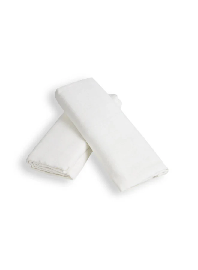 Brilliant Baby - Emmaillotage hydrophile blanc (2 pièces) – Image 2