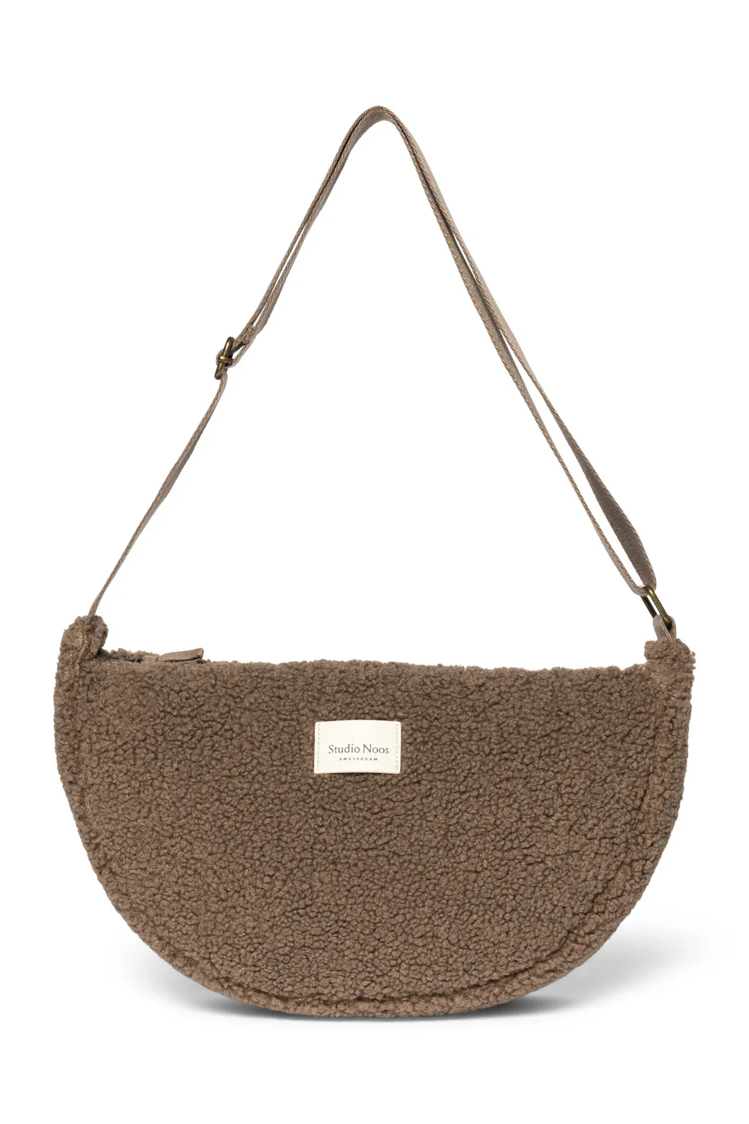 Studio Noos - Sac banane adulte en peluche marron
