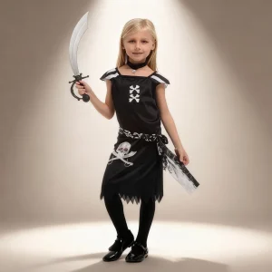 Déguisement Pirate Fille Noir et Blanc
