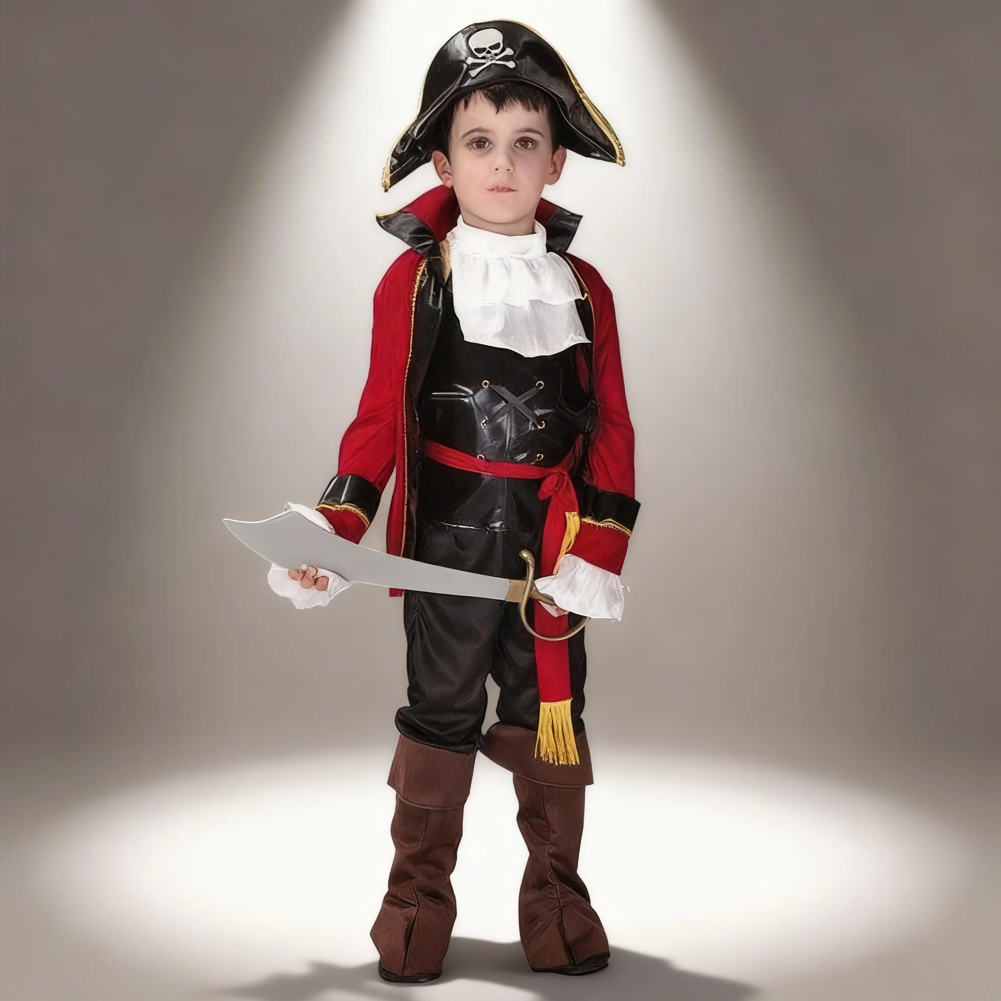 Déguisement Pirate Garçon Noir – Image 2