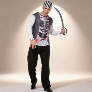 Déguisement Pirate Homme Squelette