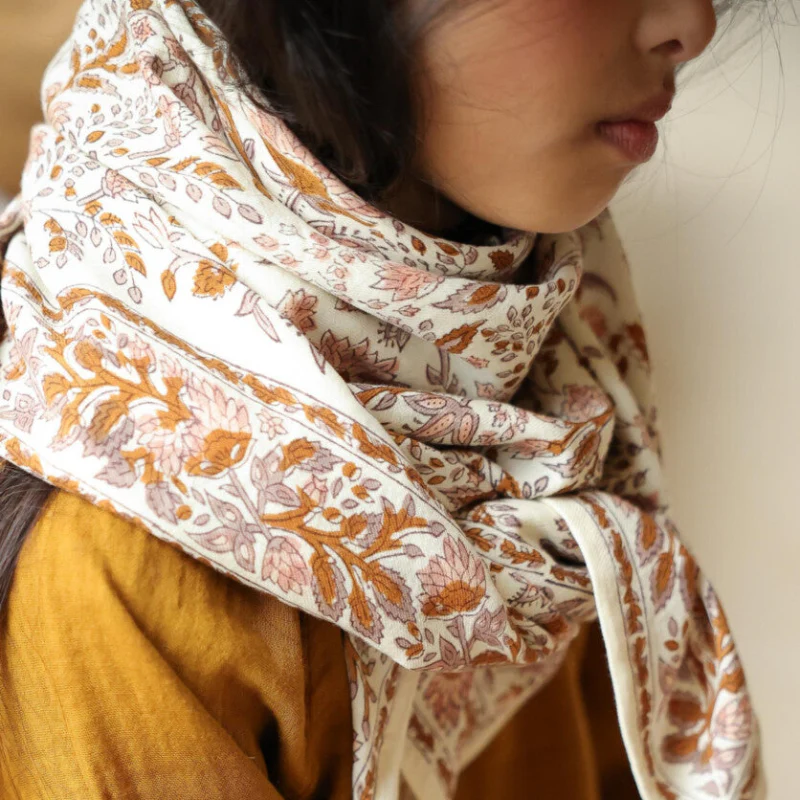 Foulard grand format - Rhapsody Poudré – Image 4
