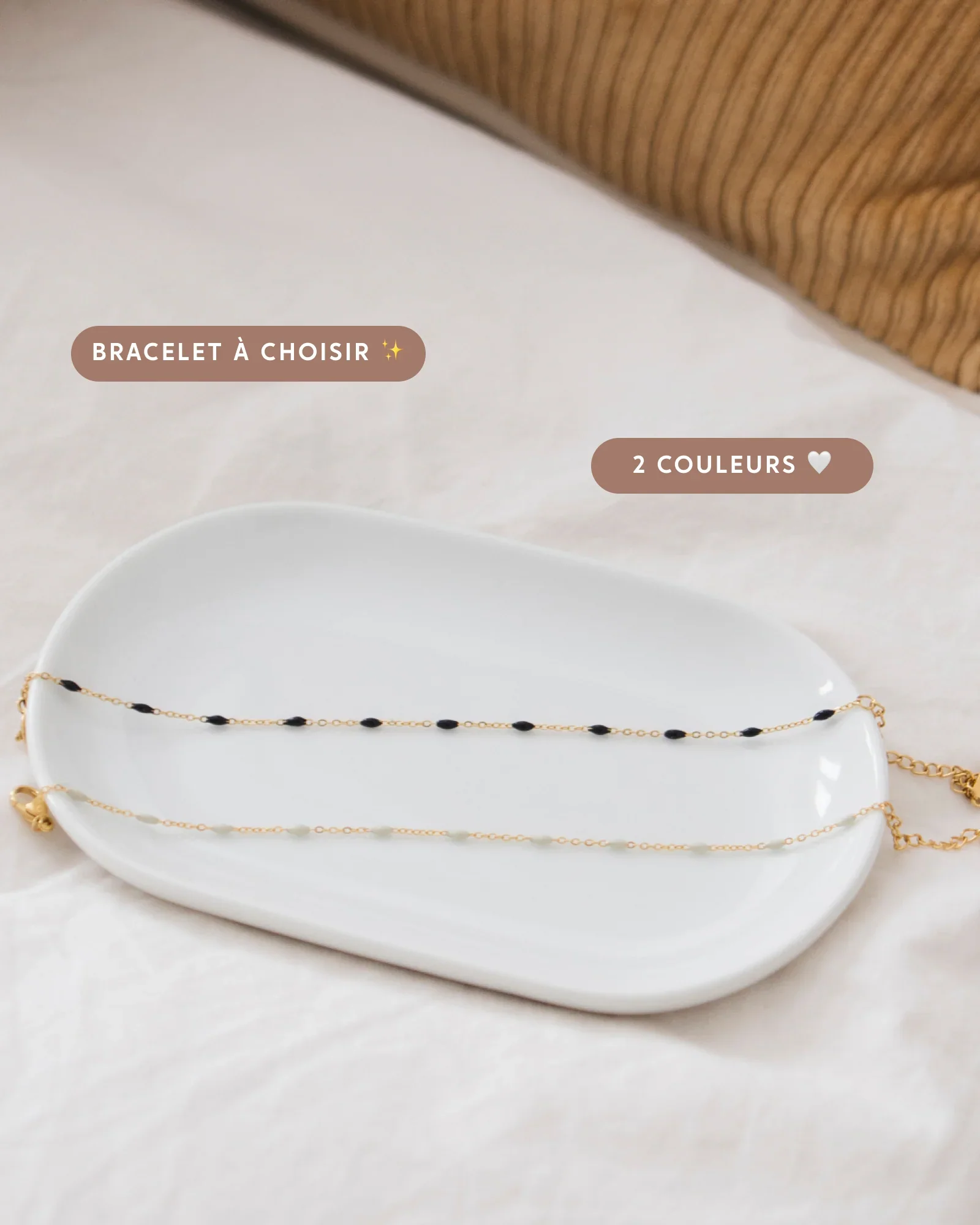 Bougie Bijou Fleur de Thé - bracelet perles – Image 6