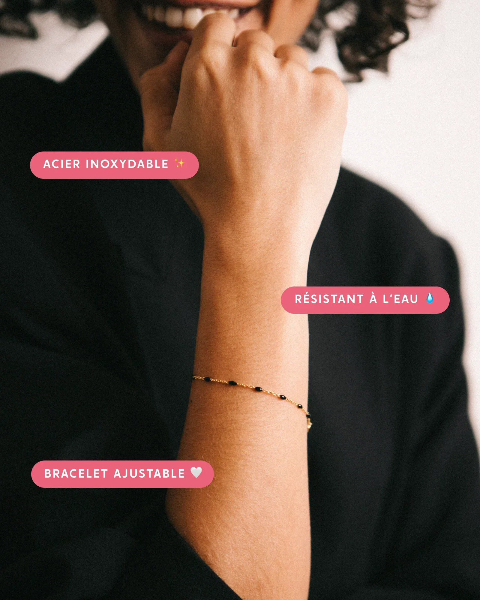 Bougie Bijou Fleur de Cerisier - bracelet perles – Image 4