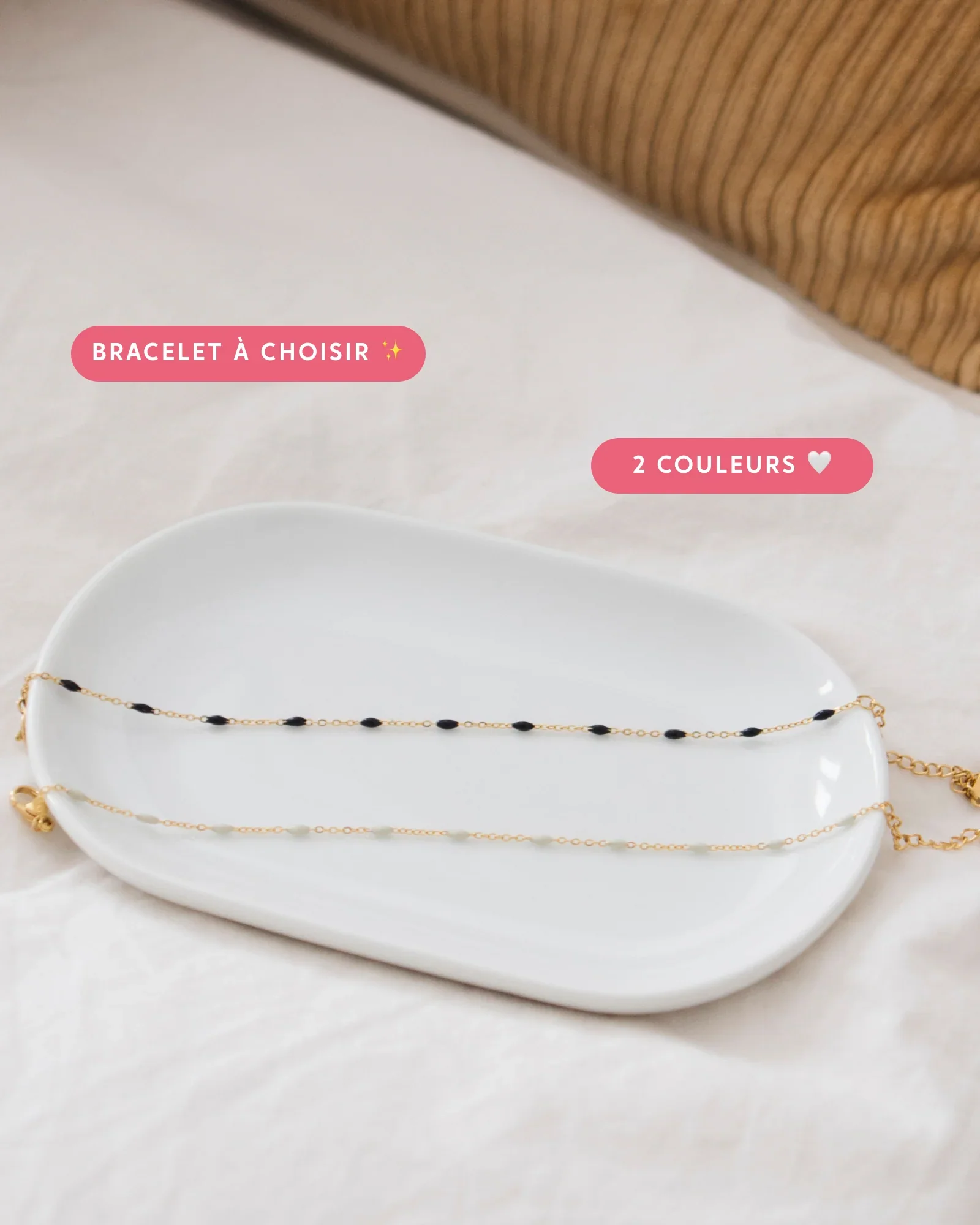 Bougie Bijou Fleur de Cerisier - bracelet perles – Image 7