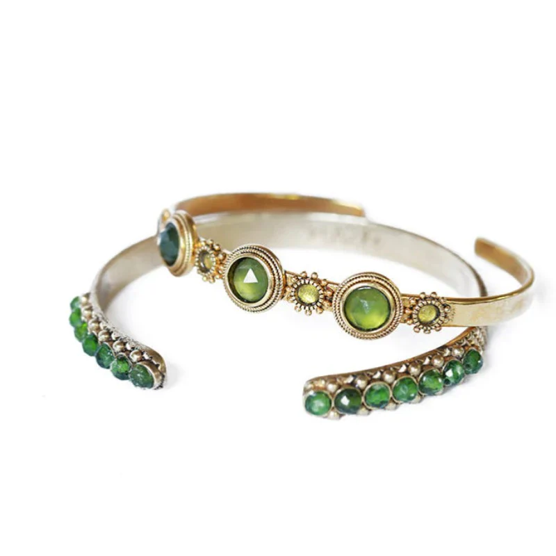 Bracelet Jonc Jasmine 3 Pierres Cabochons – Image 3