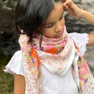 Foulard en coton – 100 % coton – Deux tailles disponibles - Olympe Rosa