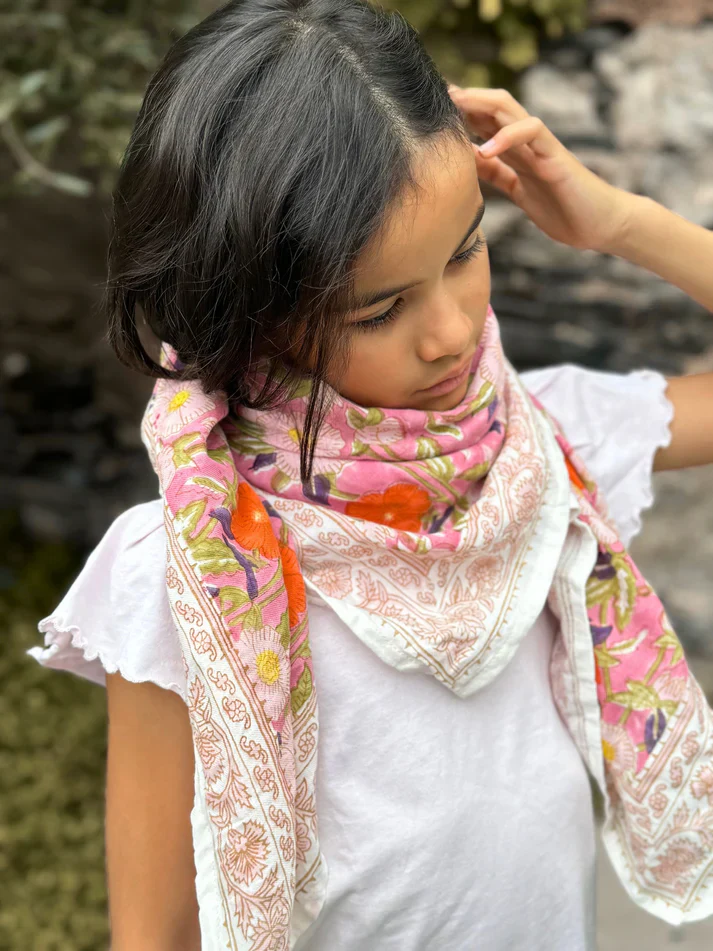 Foulard en coton – 100 % coton – Deux tailles disponibles - Olympe Rosa – Image 2