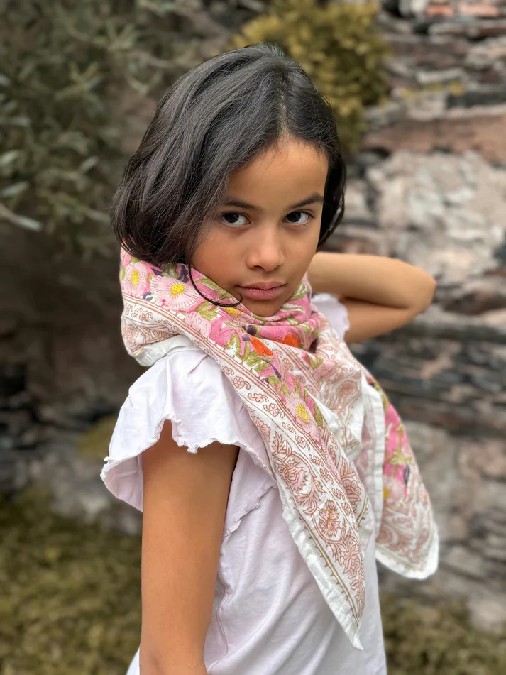 Foulard en coton – 100 % coton – Deux tailles disponibles - Olympe Rosa – Image 4