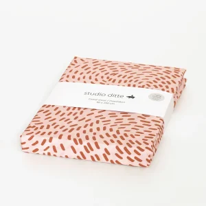 Drap-housse Studio Ditte Junior (70x150cm) Flow pink rust brown