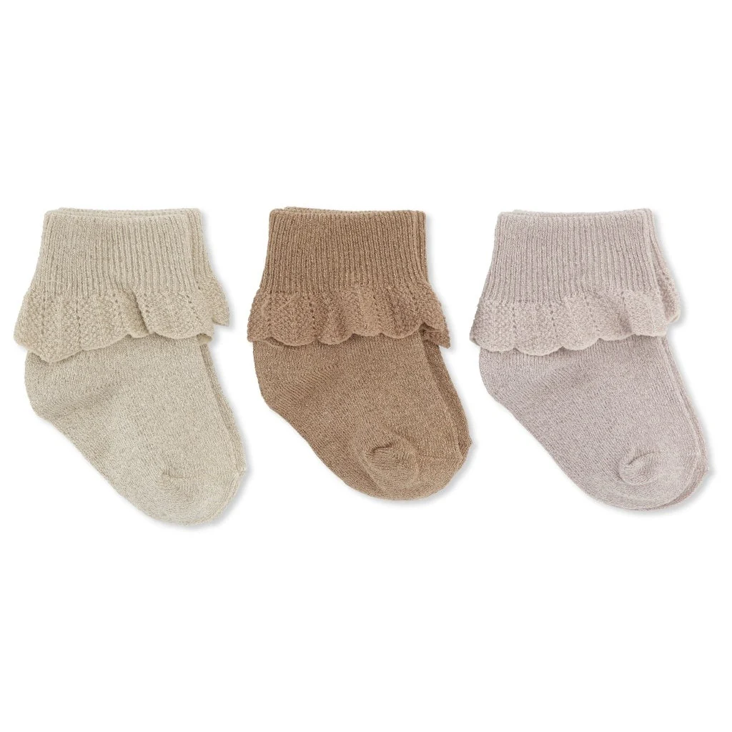 Konges Sløjd - Chaussettes à volants (lot de 3) – Image 3