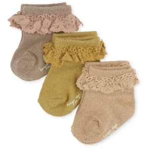 Konges Sløjd - Chaussettes à volants (lot de 3)