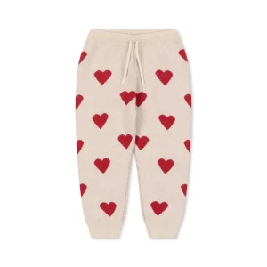 Konges Sløjd - Pantalon en maille - Buttercream Heart