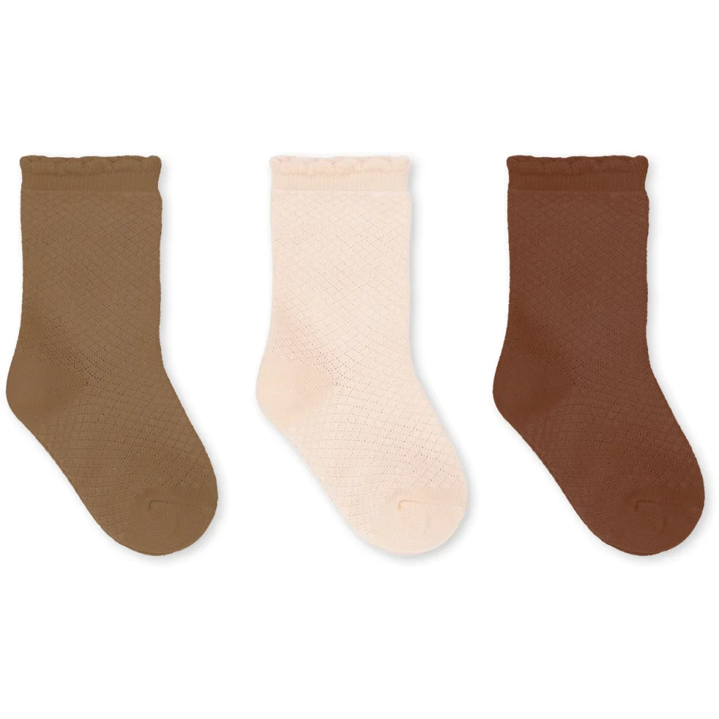 Konges Sløjd - Chaussettes Pointelle (lot de 3)