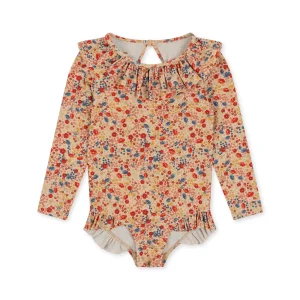 Konges Slojd - Maillot de bain à manches longues et volants - Manuca - Villetta