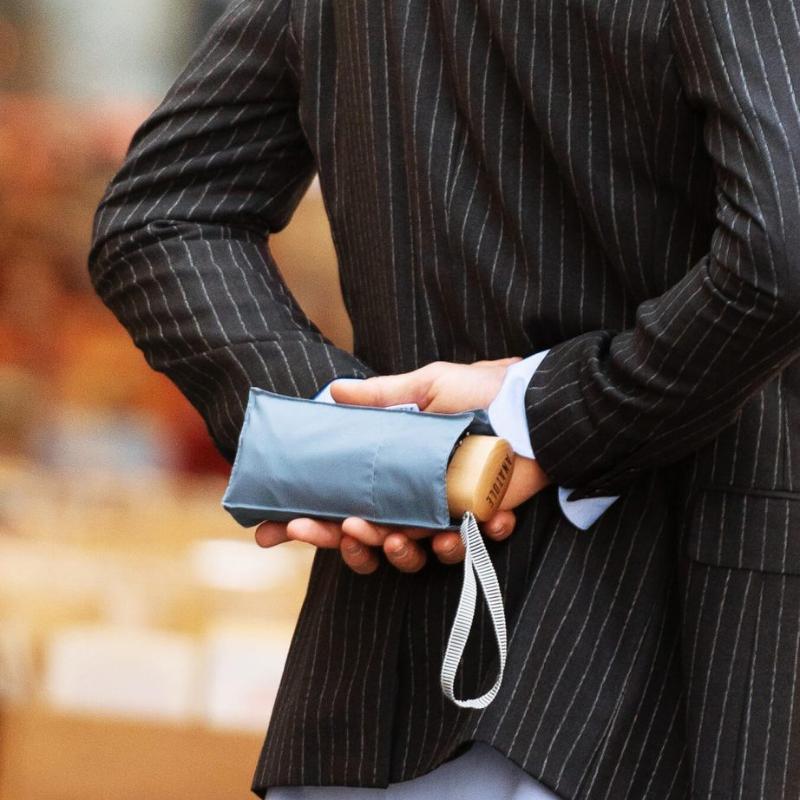 Mini-Parapluie adulte - VICTOR - Bleu gris – Image 3