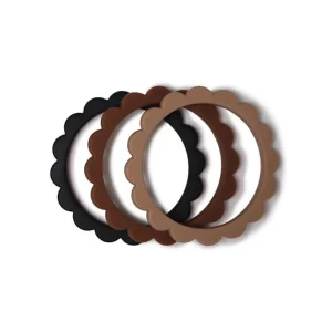 Mushie - Anneaux de dentition en silicone mix 3pack