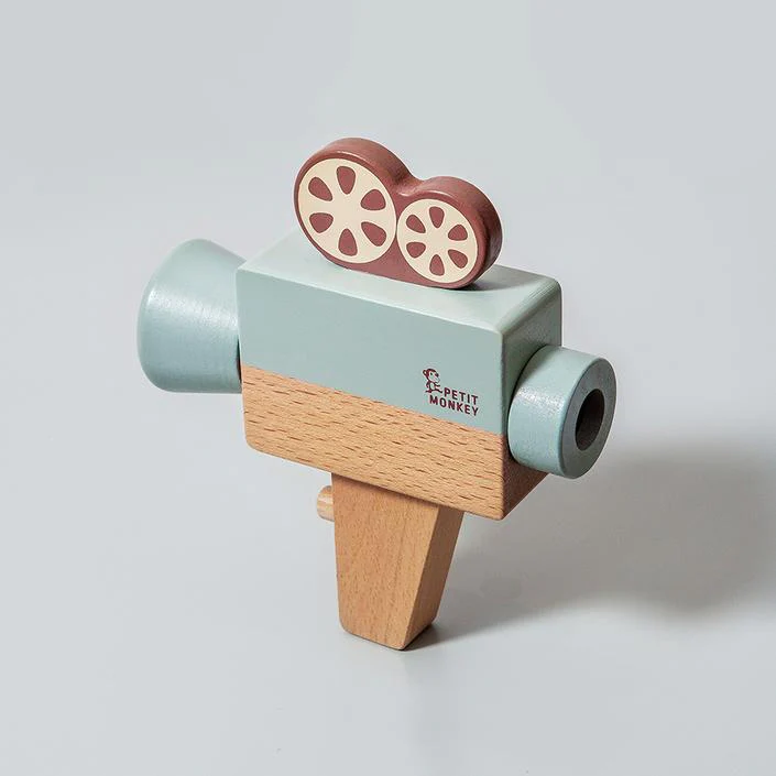 Petit Monkey - Caméra vidéo en bois – Image 3