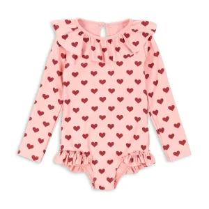 Konges Slojd - Maillot de bain à manches longues - Manuca - Amour Pink