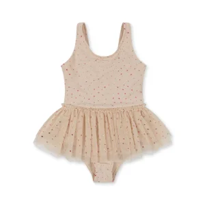 Konges Slojd - Maillot de bain Strut - etoile rose pailleté
