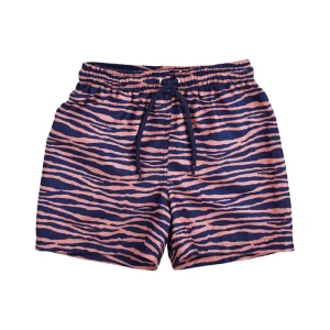 Swim Essentials - Maillot de bain garçon Bleu Orange Zebra