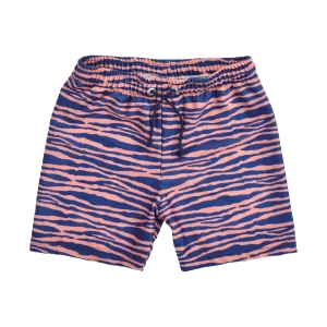 Swim Essentials - Boxer de bain garçon bleu orange zébré