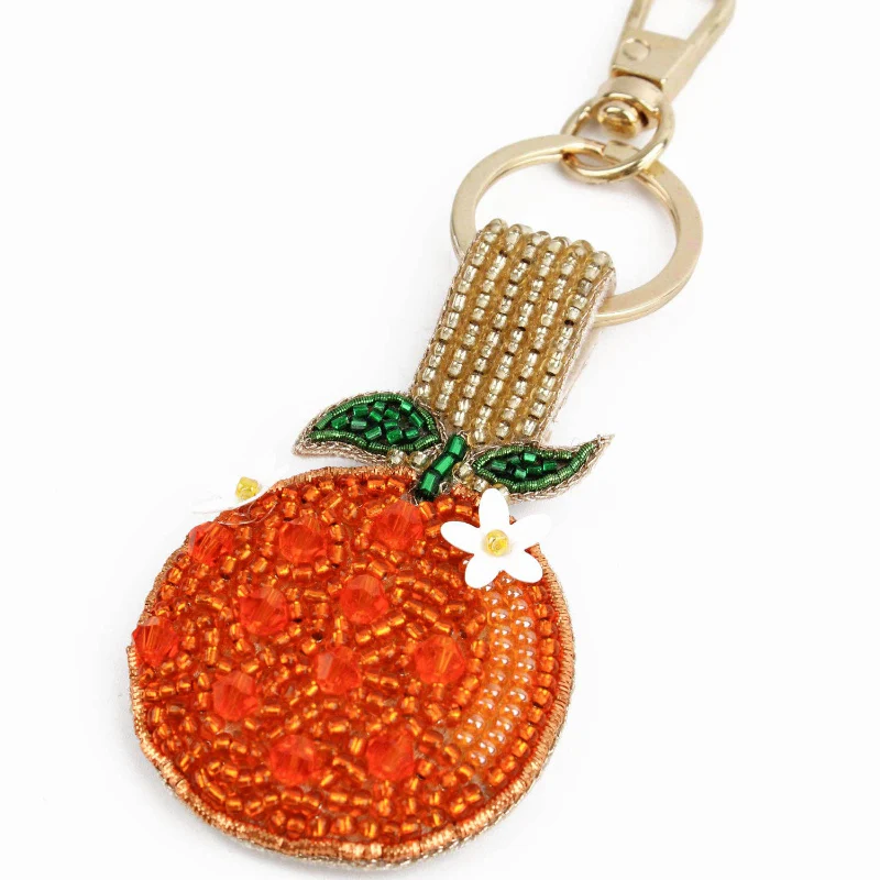 Porte-clés/pendentif de sac orange – Image 2