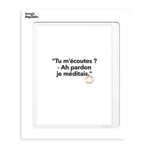 Affiche 30 x 40 cm - Tu m'écoutes